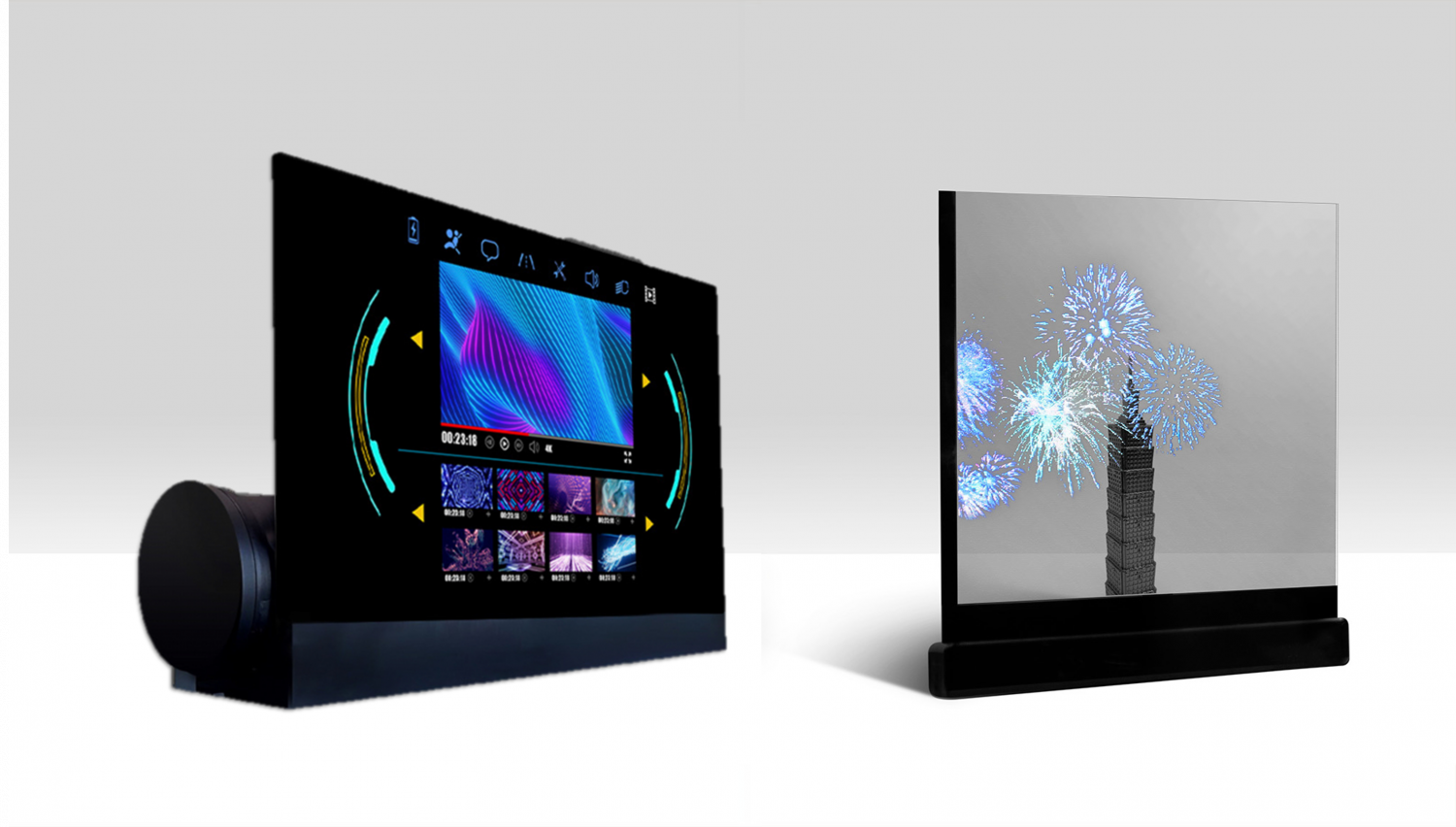 可卷式、折迭性、高透明